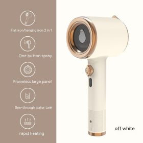 Mini Portable Handheld Garment Steamer Fabric Steam Iron For Clothes Travel Home Appliances Vertical US Plug Ironing Machine (Option: Beige-Us-1PCS)